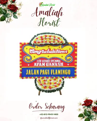 Bunga Papan Congratulation di Tanjung Balai